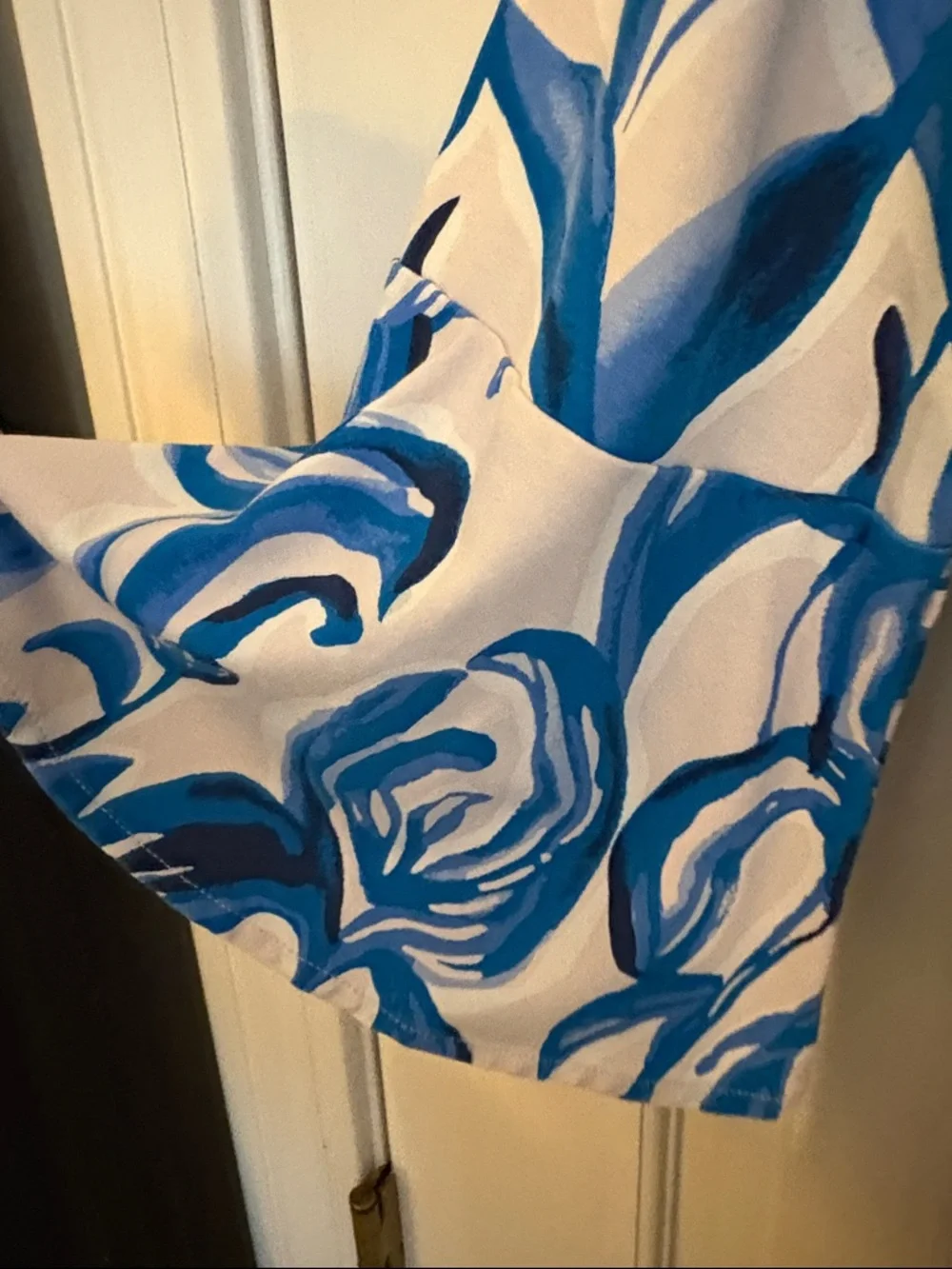 Lilly Pulitzer Blue & White Leaf-Print Tunic dress- XL excellent condition - Picture 4 of 4